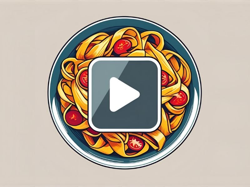 An icon of a pause symbol over a food plate, illustrating how stress pauses digestion.