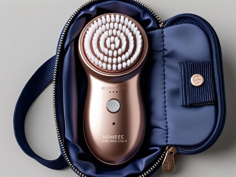 compact battery-operated facial brush