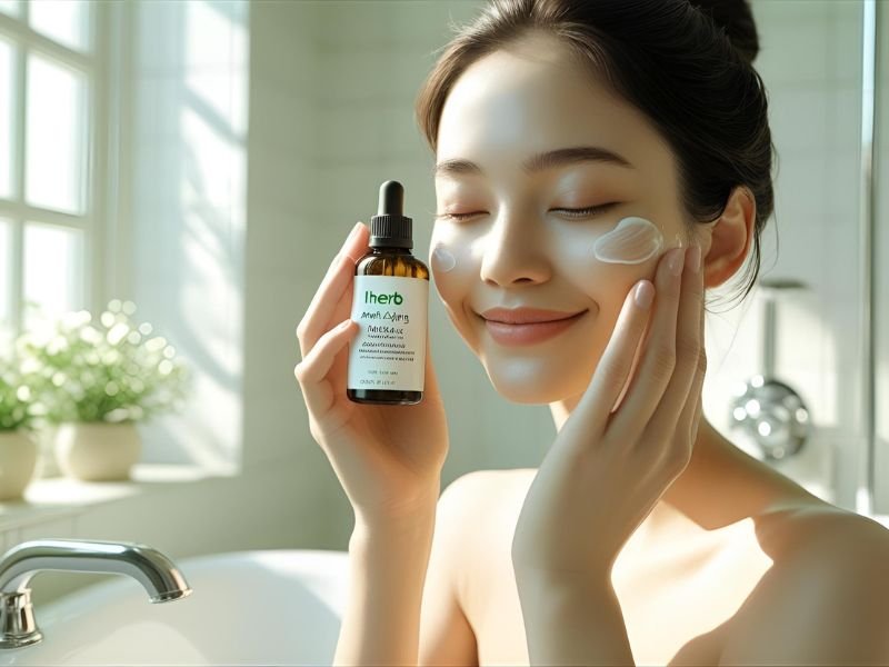 natural anti-aging serum skincare routine